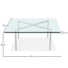 Square coffee table - Glass - 12mm - Town image 7