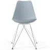 Dining Chair with Cushion - Scandinavian Design and Metal Legs - Skögur image 7