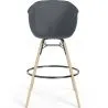 Bar Stool - Scandinavian Design - Natural Wood Legs - Melania image 7