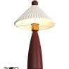 Table Lamp with Wooden Base and White Cement Shade - Ambiana image 7