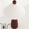Table Lamp with Wooden Base and White Cement Shade - Ambiana image 7