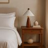 Table Lamp with Wooden Base and White Cement Shade - Ambiana image 7