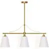 Aged Gold Metal Ceiling Pendant Lamp with 3 Shades - Bubles image 7