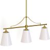 Aged Gold Metal Ceiling Pendant Lamp with 3 Shades - Bubles image 7
