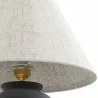 Vintage Table Lamp - Ceramic Base and Fabric Shade - Luno image 7