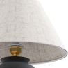 Vintage Table Lamp - Ceramic Base and Fabric Shade - Luno image 7