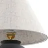 Vintage Table Lamp - Ceramic Base and Fabric Shade - Luno image 7