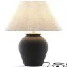 Vintage Table Lamp - Ceramic Base and Fabric Shade - Luno image 7
