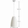 Pendant lamp - Minimalist design - Stone-effect finish - Sinur I image 7