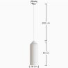 Pendant lamp - Minimalist design - Stone-effect finish - Sinur III image 7