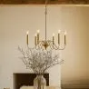 Gold 6-Arm Pendant Lamp – Modern Chandelier Style in Metal - Vintessa image 7