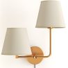 Golden Wall Lamp with Cable and Two Shades - Bretaña image 7
