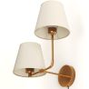 Golden Wall Lamp with Cable and Two Shades - Bretaña image 7