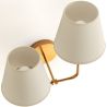 Golden Wall Lamp with Cable and Two Shades - Bretaña image 7