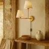 Golden Wall Lamp with Cable and Two Shades - Bretaña image 7