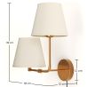Golden Wall Lamp with Cable and Two Shades - Bretaña image 7