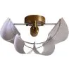 Wall Lamp with Fabric Shade and Aged Gold Structure - Treya image 7