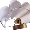 Wall Lamp with Fabric Shade and Aged Gold Structure - Treya image 7