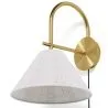 Vintage Gold Wall Lamp with Plug and Switch - Boly image 7