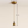 Pendant Lamp Cable in Aged Gold with Adjustable Height - Berrey image 7