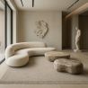 Large Contemporary and Modern Design Rug - Beige (240x340 cm) - Harbor image 7