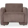 Armchair Upholstered In Velvet Corduroy – Modern Design - November image 7