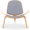 Buy Designer armchair - Scandinavian armchair - Fabric upholstery - Lucy Light grey 99916773 - in the UK