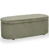 Bench With Internal Storage Upholstered In Velvet Corduroy Fabric - Eiren image 7