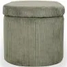 Bench With Internal Storage Upholstered In Velvet Corduroy Fabric - Eiren image 7