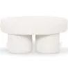 Designer Ottoman In White Bouclé – Modern Coffee Table - Sera image 7