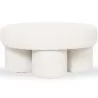 Designer Ottoman In White Bouclé – Modern Coffee Table - Sera image 7