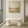 Modern Style Bench Upholstered In Bouclé Fabric - Kurt image 7