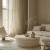 Modern Ottoman With Storage Upholstered In Bouclé Fabric Multifunctional As Coffee Table - Dass image 7