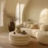 Modern Ottoman With Storage Upholstered In Bouclé Fabric Multifunctional As Coffee Table - Dass image 7