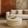 Modern Ottoman With Storage Upholstered In Bouclé Fabric Multifunctional As Coffee Table - Dass image 7