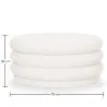 Modern Ottoman With Storage Upholstered In Bouclé Fabric Multifunctional As Coffee Table - Dass image 7