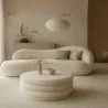 Modern Ottoman With Storage Upholstered In Bouclé Fabric Multifunctional As Coffee Table - Dass image 7