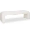 Bench Upholstered In White Bouclé Fabric - Modern Elegant Minimalist - Karla image 7