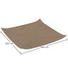 Coconut fiber awning 5x5M - 100 % Natural shade sail image 7