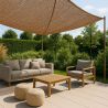 Coconut fiber awning 5x5M - 100 % Natural shade sail image 7