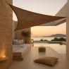 Coconut fiber awning 4x4x4M - 100 % Natural shade sail image 7