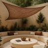 Coconut fiber awning 4x4x4M - 100 % Natural shade sail image 7
