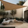 Coconut fiber awning 4x4x4M - 100 % Natural shade sail image 7