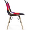 Dining Chair - Patchwork Upholstery - Scandinavian Design and Wooden Legs - Skögur image 7