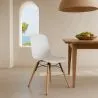 Dining chair with natural wood legs – Modern style and functionality - Broly image 7