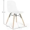 Dining chair with natural wood legs – Modern style and functionality - Broly image 7