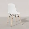 Dining chair with natural wood legs – Modern style and functionality - Broly image 7