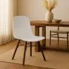 Dining chair with dark wood legs – Modern style and functionality - Broly image 7