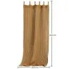 Shade Curtain Awning Coconut Fiber 2.1x2.0M – 100% Natural Shade Sail image 7