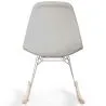Rocking Chair Modern Fabric Upholstered for Adults - Steel and Wood Legs - Skögur image 7